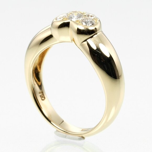 TIFFANY Gold Diamond Heart Ring - Picture 3 of 8
